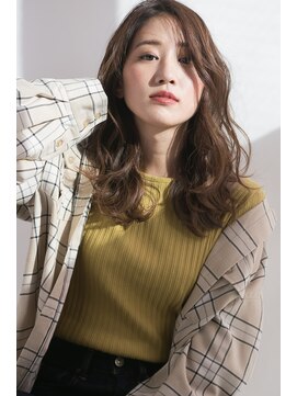 エニー(ENii) ラフカールクリアアッシュセミロング