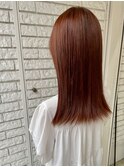 チェリーブラウン×髪質改善ストレート