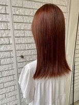 エミュ(emu)&nbsp;チェリーブラウン×髪質改善ストレート