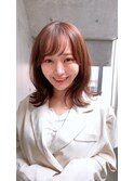 レイヤーミディアムくびれヘアプリカール20代30代40代吉祥寺