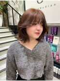 韓国ヘア/ブリーチなしダブルカラー/顔まわりカット 吉祥寺桜