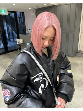 ノエ 心斎橋(Noe) 切りっぱなしボブ/エアリーロング/美髪/ピンクブラウン