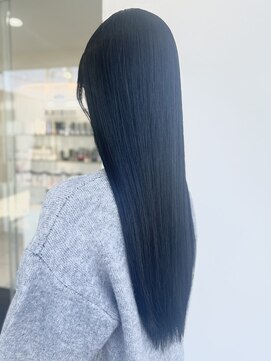 ヒビカ(HIBIKA) 地毛風ブルーブラック