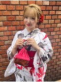 【池袋駅西口・ヘアセット】浴衣 シニヨン
