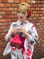 ヘアアンドメイクフォトスタジオ ルーファイブ(Roue five) 【池袋駅西口・ヘアセット】浴衣 シニヨン