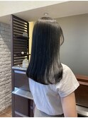 オリーブグレージュ　ロングヘアー　20代30代