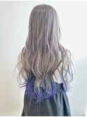 グレージュ×バイオレット