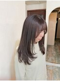 ラベンダーアッシュ×ロングレイヤー