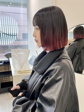 ハル 南平岸(HARU) パツっとボブデザインカラー♪担当ニキ