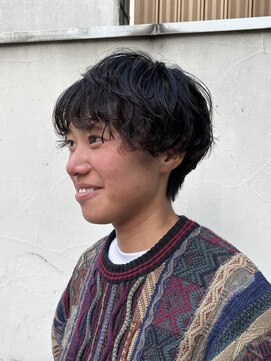 アッシュ 中目黒店(Ash) マッシュショート×ニュアンスパーマ