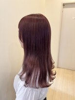 ニコラ(NICOLA) ブリーチオンカラー×カシスレッド