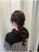 後ろの編みおろし