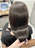 イメチェン/レッドブラウン/フルバング/似合わせカット/本厚木駅