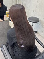 ローレン(Lolen.)&nbsp;ラベンダーグレージュ×ストレートロングヘア