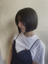 アンビエンス(ambience)&nbsp;シンプルボブ　縮毛矯正　暗めアッシュ　【妙典/千葉】