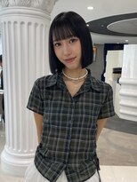 エアー 青山(AIR)&nbsp;前髪あり耳掛け丸みボブコンパクトショート20代30代40代