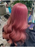ピンクカラー/ダブルカラー/ブリーチ