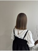 ダブルカラーでシルバーベージュに！