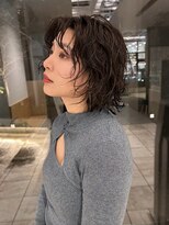 シアラ(ciala)&nbsp;【清澄白河】ショートボブウルフパーマハッシュカットベージュ