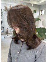 ランプヘアー(LAMP hair)&nbsp;オリーブベージュ×レイヤーカット