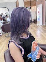 キセイ イオンモール新利府北館店(KISEI)&nbsp;ミステリアスな魅力！ブリーチ×ラベンダー/ミディアムレイヤー