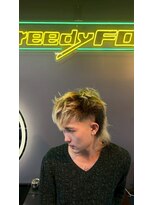 グリーディーフォックス 三軒茶屋(GreedyFOX) 波巻き/マッシュパーマ/ウルフ/ハイライト<理容室>三軒茶屋