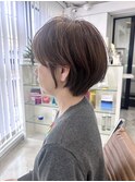 ワンカラー/ブリーチなしダブルカラー/透明感カラー/ショート