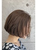 ナチュラルベージュ×エアリーボブスタイル♪