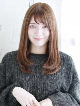 ヘアメイク ナル(hair make nalu) 透けバングのナチュラルストレート
