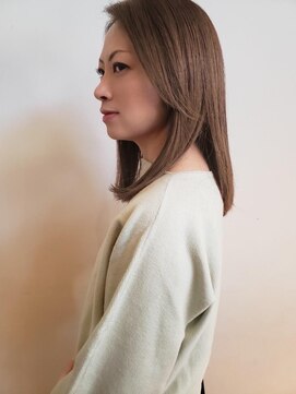 トップヘアー ガーデンヴィラ 安城(Garden Villa) 前髪長め大人のグラボブ/ニュアンスカラー/アースカラー