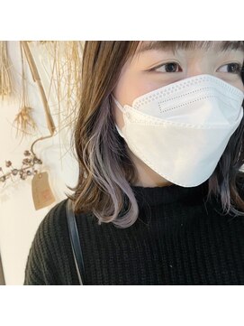 ヘアドゥーレディバグ 大和八木店(HAIR DO LADY BUG) ミディアム×イヤリングカラー