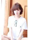 耳掛けショート×外はねボブ