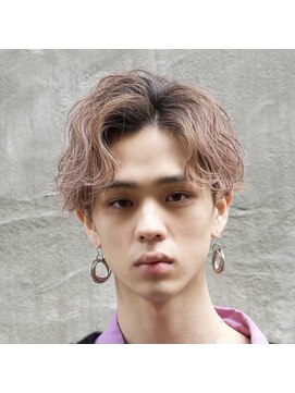 サロンドミルク 新百合ヶ丘店(salon de MiLK) メンズ波打ちベージュ【新百合ヶ丘/メンズ/メンズパーマ】