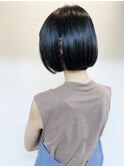 《knit銀座 佐野元気》黒髪20代30代40代前下がりショートボブ