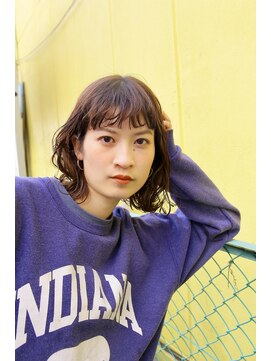 スリーアン(THREE ann.) ナチュラルボブ×大人ショートボブ×ウェーブ 20代30代40代