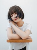【MAULOA】 ネイビーカラー×ミニボブウルフ