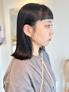 ロンドエニカ 大宮(Lond enika) 切りっぱなしボブエアリーロング美髪ピンクブラウン[大宮]