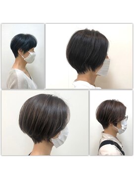 テルミークリニカルデザイン 北千里 30代40代50代似合わせひし形ショートボブショート比較