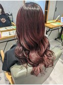 地毛~ワインレッド◎小國綾か