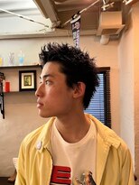 ビーバイエイトジェンツ(Bee by EIGHT GENTS)&nbsp;カルマパーマ/ベリーショート/ダークアッシュ/ニュアンスパーマ