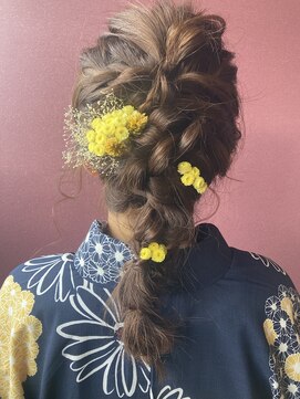 ヘアーサロン まつもと 浴衣ヘアセット