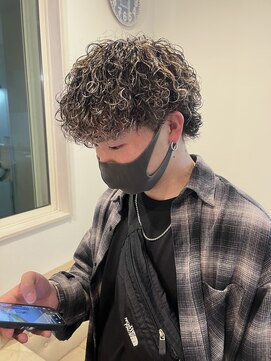 エクファフォーメン(EX-FA FOR MEN) カルマパーマ/ベリーショート/ダークアッシュ/ニュアンスパーマ