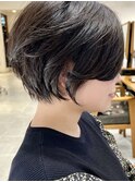 30代40代50代大人ナチュラルレイヤーショートボブ