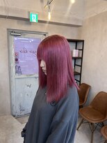 アジールヘア 東上野店(agir hair)&nbsp;10代20代★かわいいダブルカラーブリーチピンクカラー【上野】