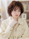 大人ガーリーふわふわボブデジタルパーマa志木20代30代40代