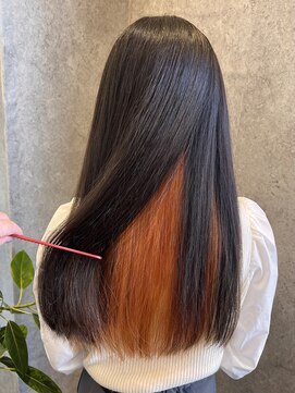 ガーデンエス 府中店(GARDENes) インナーカラー オレンジ