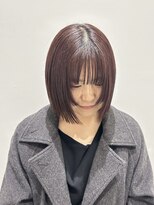 ウクラ バイ レシッド 池袋(uchla by rcid) レイヤーカット☆艶カラー☆ピンクブラウン
