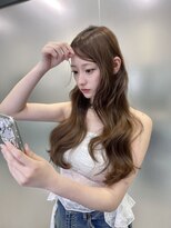 リリー(Lilley) マロンベージュ×小顔レイヤー×韓国風巻き×髪質改善