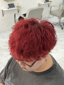 アンダーバーホワイト 広島 並木店(_WHITE) ブリーチパーマ×波巻きパーマ×ケアパーマ【広島】