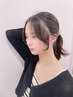 [韓国風.前髪.顔まわりストレート]カット+顔まわりストレート￥9000[用賀]